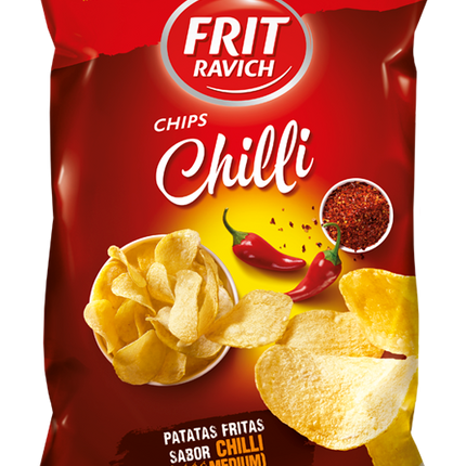 CHIPS FRIT RAVICH CHILI 125g (Carton de 12)