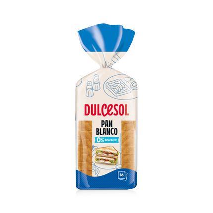 PAIN DE MIE NATURE 0% SUCRE 460 GR DULCESOL (Carton de 10)