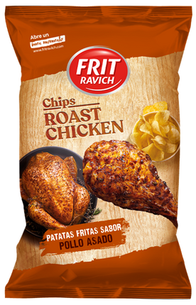 CHIPS FRIT RAVICH POULET GRILLE 125g (Carton de 12)