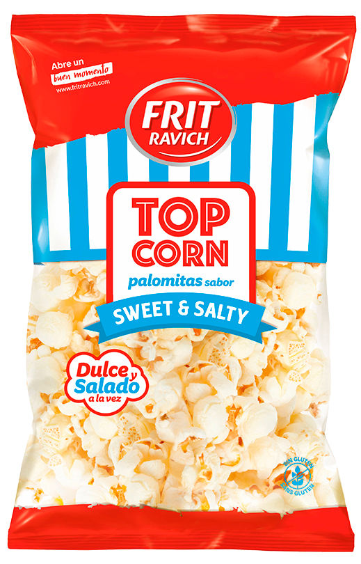 POP CORN FRIT RAVICH SUCRE ET SALE (Carton de 12)