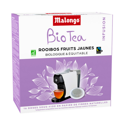 ROOIBOS FRUITS JAUNES BIO EN DOSE MALONGO
