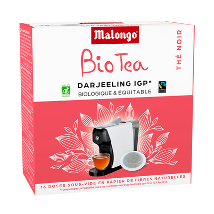 THÉ DARJEELING IGP BIO EN DOSE MALONGO