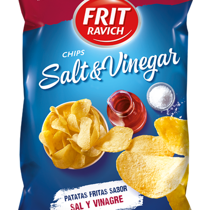 CHIPS FRIT RAVICH SEL ET VINAIGRE 125g (Carton de 12)