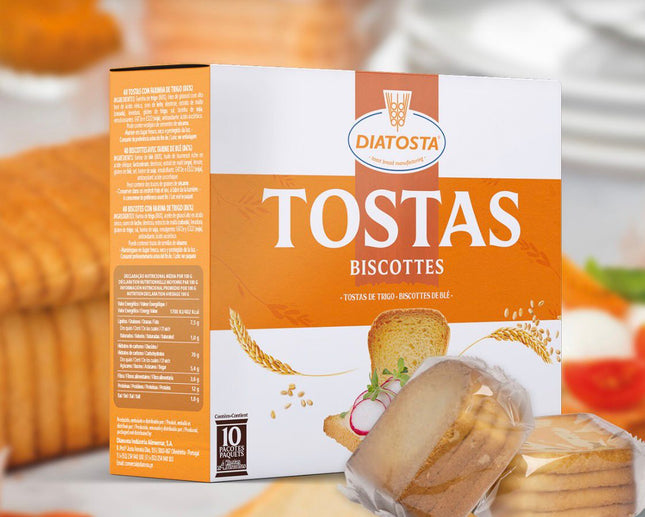 DIATOSTA Tostas Biscottes Classiques 300G (carton de 12)