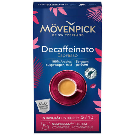 BOITE  DE  10 CAPSULES MOVENPICK DECA (Carton de 8)