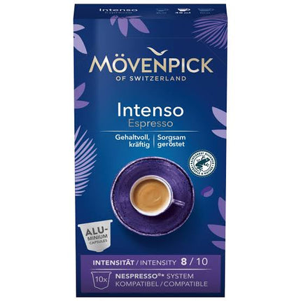 BOITE  DE  10 CAPSULES MOVENPICK INTENSO (Carton de 8)