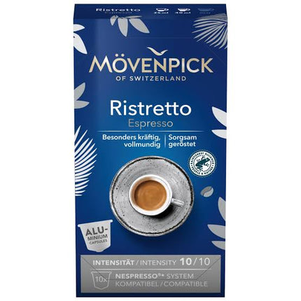 BOITE  DE  10 CAPSULES MOVENPICK RISTRETTO (Carton de 8)