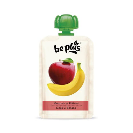 POUCH POMME BANANE BEPLUS 130g (Carton de 14)