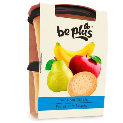 COMPOTE FRUITS ET GALETTES BEPLUS 130g X 2 (Carton de 8)