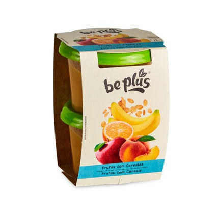 COMPOTE FRUITS ET CEREALES BEPLUS 130g X 2 (Carton de 8)