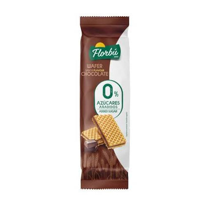GAUFRETTE AU CHOCOLAT SANS SUCRE FLORBU 150g (Carton de 14)