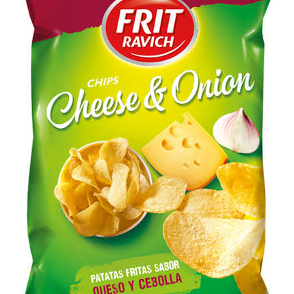 CHIPS FRIT RAVICH FROMAGE ET OIGNON 38g (Carton de 40)