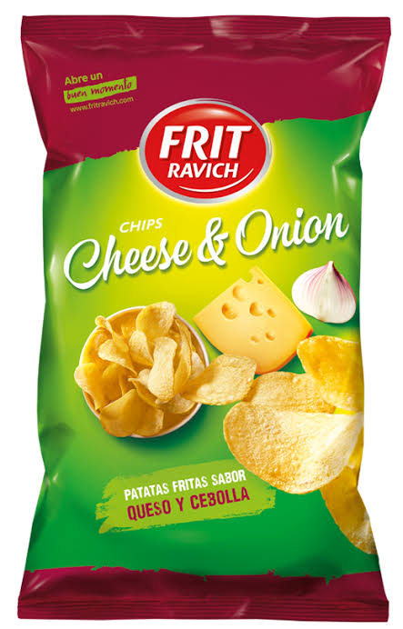 CHIPS FRIT RAVICH FROMAGE ET OIGNON 38g (Carton de 40)