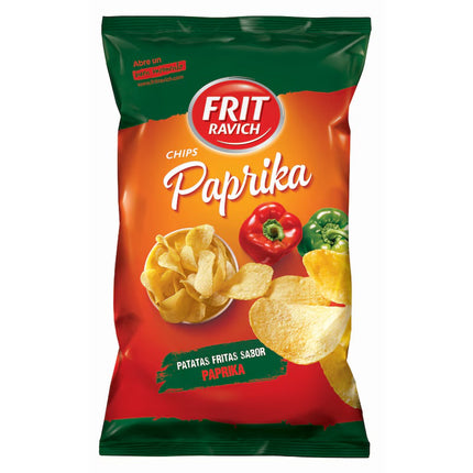 CHIPS FRIT RAVICH PAPRIKA 125g (Carton de 12)