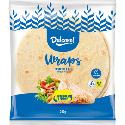 PAIN TORTILLA XXL 30 CM X 18 UNITES (Carton de 6)