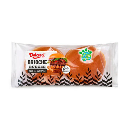 PAIN BURGER BRIOCHE X 4 UNITES (Carton de 7)