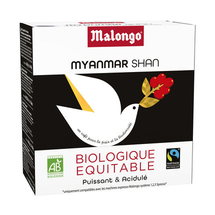 BOITE DE 16 DOSES CAFES BIRMANIE MALONGO